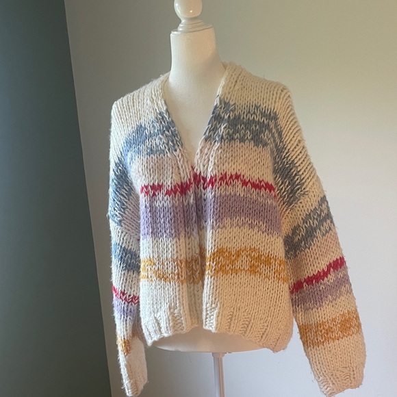 Anthropologie Multicolor Knit Cardigan - Picture 9 of 9